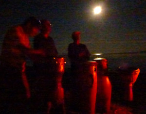 Full moon drumming.